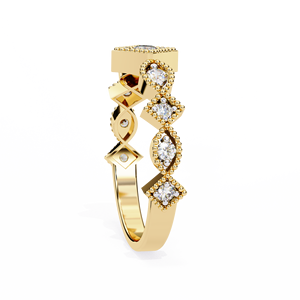 Bague solitaire en or 10k 14k 18k pour femme, sertie de diamants ronds, certifiée IGI, idéale pour fiançailles, anniversaire ou mariage – Meilleure vente - Product Image 3
