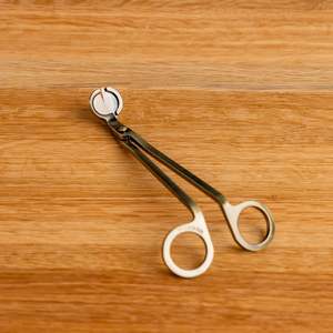 Hand Forged Brass & Stainless Steel Cross & Stick Shape <b>Candle</b> <b>Wick</b> Trimmer Scissors Eco-Friendly Deep Reach Clean Burn Tool - Product Image 4