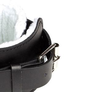 ขอแนะนำสายรัดข้อเท้าสำหรับยิมสีดำเบาะหนังอุปกรณ์ออกกำลังกายยิมฟิตเนสใหม่สายรัดข้อเท้าหนัง - Product Image 4