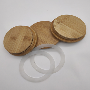 Couvercles ronds en bois pour théière en verre, réutilisables, style classique avec poignée - Product Image 3