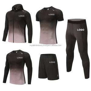 ชุดคลุมท้องมีฮู้ดสำหรับผู้ชายชุดออกกำลังกาย5ชิ้นชุดเสื้อผ้าออกกำลังกาย100% ฤดูหนาวใหม่ - Product Image 6