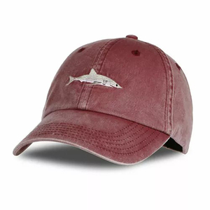 Casquette de baseball rouge en toile avec sangle réglable, unisexe, pour la pêche, 6 panneaux, décontractée, pour l'hiver, le printemps et l'été - Product Image 3