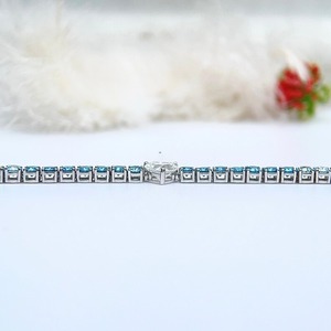 Most Selling Gold Plated Round Brilliant Cut Moissanite Tennis <b>Bracelet</b> for Bridal and Engagement Wear at Factory Price - Product Image 1