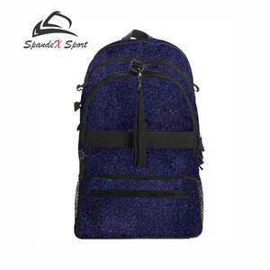 Bolsas de viaje personalizadas 100% poliéster con brillantina, bolsas escolares unisex, fabricante OEM ODM, bolsas con logotipo personalizado con brillantina - Product Image 1