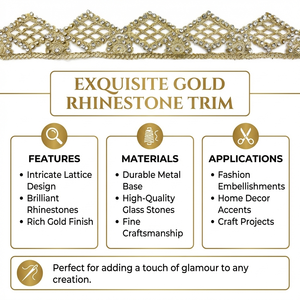 Accesorios de Lujo para Vestidos de Novia: Encaje Metálico Vintage Ecológico con Bordado Festoneado en Oro y Plata Zari Voile - Product Image 6