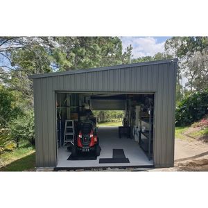 Cabina Prefabbricata Multifunzionale per Stoccaggio |   Capanno in Acciaio Versatile per Esterni, Ideale per Fattoria, Giardino e Officina |   Facile da montare, impermeabile - Product Image 1