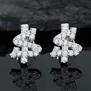 Lab Grown Diamond Maple Leaf <b>Stud</b> <b>Earrings</b> for <b>Men</b> Women 925 <b>Silver</b> Nature Inspired <b>Earrings</b> Certified Diamond Statement Gift - Product Image 1
