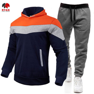 ชุดวอร์มผู้ชายขายดี น้ำหนักเบา ดีไซน์โดดเด่น ผ้าระบายอากาศได้ดี สวมใส่สบาย พร้อมกระเป๋าดีไซน์พิเศษ - Product Image 1