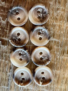 Botones de Imitación de Cuerno SANIYA HANDICRAFT de Estilo Europeo Vintage, de Alta Calidad, 20 mm, 2 Agujeros, Estilo Animal, Pulidos, Artesanía Natural - Product Image 4