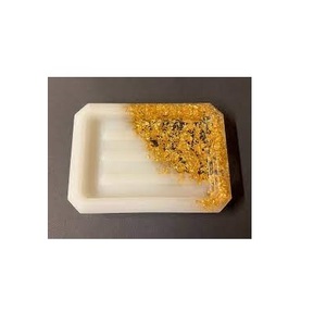 Porte-savon simple et écologique en résine de haute qualité avec rainures de drainage pour la salle de bain - Product Image 5