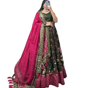 Dernier Designer Coton Soie Imprimé Travail Lehenga Choli Par Fab Zone Par Fab Zone - Product Image 1