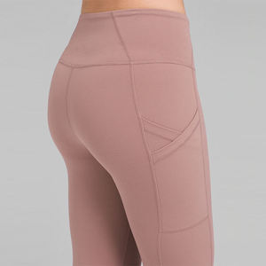 Leggings de Cintura Alta sin Costuras, Térmicos, Casuales, Color Verde Sólido, Elásticos, Transpirables, Tejidos, para Mujer - Product Image 5