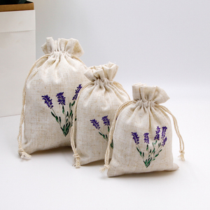 Bolsitas de Algodón Teñido Liso con Cordón, Bolsas Pequeñas Tejidas Ecológicas - Product Image 5