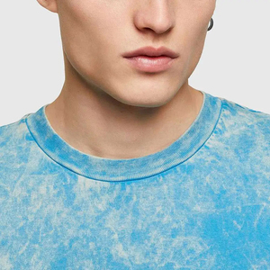 OEM Factory Wholesale High Quality Custom <b>Tie</b>-Dyed Short Sleeve O-Neck T-Shirts 100%Cotton Soft Eco-Friendly Breathable T-Shirts - Product Image 5