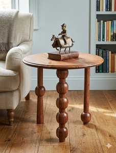 <b>Minimalist</b> Wooden Side <b>Table</b> With Elegant Natural Wood Texture Suitable For Bedroom Living Room Spaces - Product Image 4