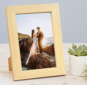 Custom <b>Wooden</b> Gallery <b>Frame</b> Natural Timber Photo <b>Frame</b> Modern Home Decoration Family <b>Picture</b> Display Tabletop Wall Hanging <b>Frame</b> - Product Image 6