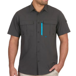 Camisa de Campamento Personalizada, Transpirable, de Poliéster y Elastano, con Protección Solar, para Senderismo y Pesca, de Secado Rápido, Manga Larga, con Botones - Product Image 1