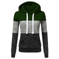Vente en gros OEM Personnalisé Pull à capuche pour femme à manches longues en molleton 100% polyester, effet délavé à l'acide et broderie 3D