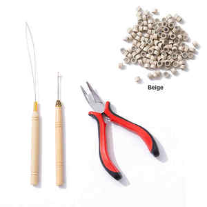 Professional Hair <b>Extension</b> Beads <b>Micro</b> Rings Links for Secure Installation - Product Image 4