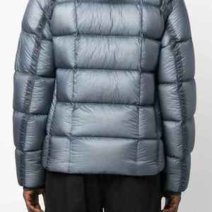 Blouson matelassé gris à capuche pour homme, coupe-vent, décontracté, hiver, fermeture éclair, rembourrage en polyester, extérieur en polyester - Product Image 3