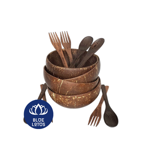 Bol en Coque de Noix de Coco de Haute Qualité, Fait Main, Naturel, pour Salade, Fruits et Céréales - Product Image 1