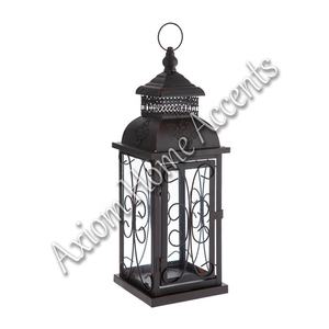 Axiom Home Accents' Elegant Coastal Chic Luxe Portavelas de madera Linternas y tarros Decoración navideña hecha a mano - Product Image 2