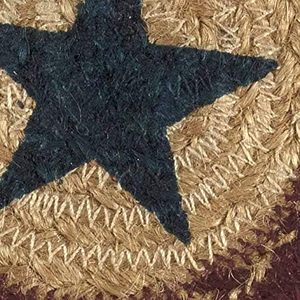 Handcrafted Round Jute <b>Table</b> Mat with Star Design Decorative Braided <b>Placemat</b> for <b>Dining</b> Home Decor - Product Image 5