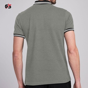 T-shirt Polo à manches courtes pour hommes, maillot de corps décontracté, vêtements quotidiens, OEM, 100% coton, coupe normale, 200 GSM, avec Logo personnalisé, à la mode - Product Image 6