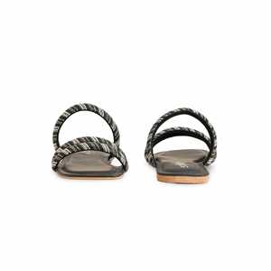 Pantoufles de sport fantaisie pour filles noires KD5535 - Product Image 2