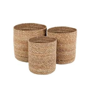 Cesta Ecológica Hecha a Mano – Organizador de Fibra Natural Trenzada para el Hogar y Tiendas Minoristas - Product Image 4
