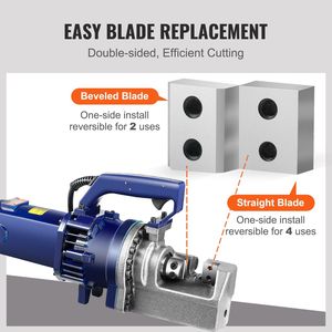 Lame di Ricambio per Tagliabarre Elettrico, 6 Pezzi, Diametro di Taglio 25mm (1 Pollice), Lame Idrauliche Dure HRC58-60, Utensili per Barre d'Armatura - Product Image 5