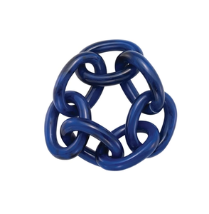 Anneau de serviette en résine personnalisé, couleur bleu profond, vente directe d'usine, anneau de serviette en résine royal pour restaurants, dîners et événements - Product Image 1