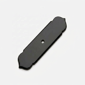 Poignée de meuble élégante en laiton, forme plate, durable, finition nickel poli, pour portes, tiroirs et commodes - Product Image 5