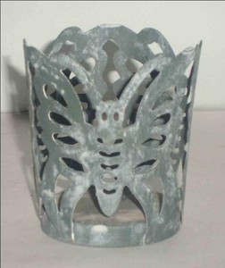 Jaula para velas perforada y grabada - Product Image 1