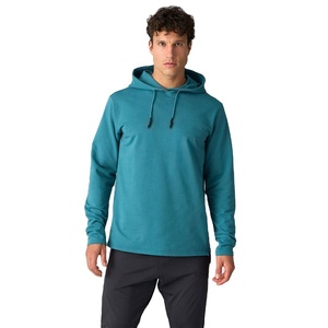 Sweat à capuche personnalisé pour hommes décontracté solide mince séchage rapide entraînement course à pied sweat à capuche de sport sweat à capuche à manches longues pour hommes avec poches - Product Image 1