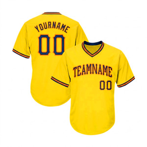 Último Estilo, Servicio OEM, Jersey de Béisbol a la Moda, Antibacteriano, Gran Venta, 100% Algodón, Transpirable, Bajo Precio, Manga Corta, Personalizado - Product Image 5
