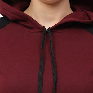 Sudadera con Capucha de Punto Casual para Mujer, Forrada, Corta, 100% Algodón, Transpirable, Antiarrugas, Colores Personalizables, Nueva - Product Image 6