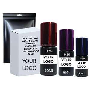 Pegamento para pestañas para extensión de pestañas coreano 2,9 s secado rápido 3ml/5ml/10ml negro impermeable fuerte adhesivo Etiqueta Privada - Product Image 1