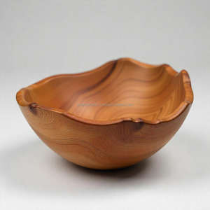 Tazón de Madera de Acacia Pulida Ecológica de Primera Calidad ForestElegance, Adorno para Mesa de Cocina, Realza el Encanto Natural - Product Image 1