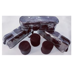 Wrap de polo de cheval Couleur noire Bandage polaire de cheval Protecteur de jambe de cheval Wraps de polo - Product Image 4
