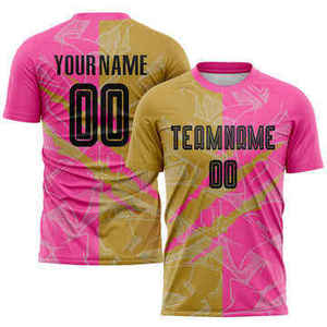 Custom Sublimation Sports T <b>Shirt</b> Navy <b>Pink</b> Graphic Team Jersey With Name And Number - Product Image 6