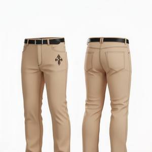 กางเกงยีนส์ผู้ชายคุณภาพพรีเมียม ผ้าฝ้าย 100% น้ำหนักเบา ระบายอากาศได้ดี ทรงตรงปานกลาง สไตล์ลำลอง ผ้ายีนส์ฟอกแบบพิเศษ รุ่น RIVIAN ATLANTIC - Product Image 6