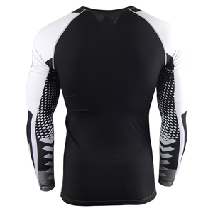 Camiseta de Manga Larga para Hombre, Protección UV, Impresión Digital Blanca, Tejido Transpirable de Poliéster/Spandex de 300g - Product Image 2