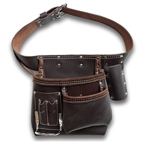 New Arrival Best Selling Customized Solid Color Genuine Leather Knife Roll Bags Own Logo Custom Label OEM Support Tool Bags - Product Image 1