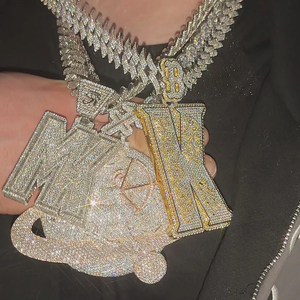 Colgante de Diamante Moissanita Cultivado en Laboratorio, Diseño Único Personalizado, Joyería Hip Hop Unisex, Collares con Patrón de Mapa del Mundo, Regalo - Product Image 1