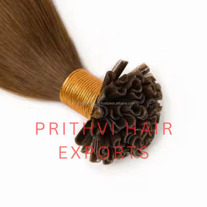 ผมต่อแบบถาวรผมสีบลอนด์ปลายแหลมรูปตัวยูผสมสีเงิน - Product Image 4