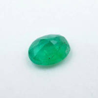 HAYAAT GEMS Pierre précieuse émeraude verte naturelle certifiée, taille ovale facettée (0,35 ct 5x4,5x3 mm) pour la fabrication de bijoux, modèle N-167