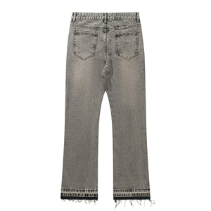Nuevos Jeans Casuales de Diseño Personalizado, Corte Recto y Ajustado para Hombre, Transpirables, Lavado Regular, Pantalones de Mezclilla Tejida, Alta Calidad, 100% Algodón - Product Image 4
