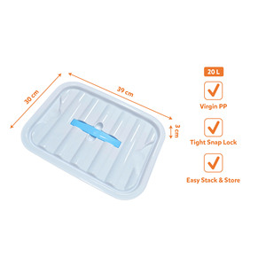 Desktop Large Capacity Transparent Plastic Storage <b>Box</b> Modern Stackable Eco Friendly For Student Stationery Tools Use - Product Image 5