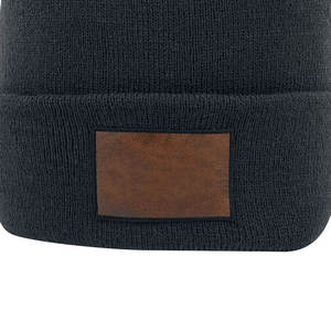 100% Acrylic Winter <b>Beanie</b> Hats Embossed Custom Label Design Breathable <b>Waterproof</b> Jacquard Knit Button Decoration for Adult - Product Image 6